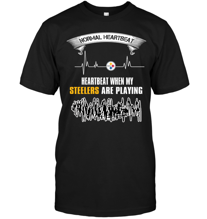 Pittsburgh Steelers "heartbeat" Fan T-Shirt Pittsburgh Steelers "heartbeat" Fan T-Shirt